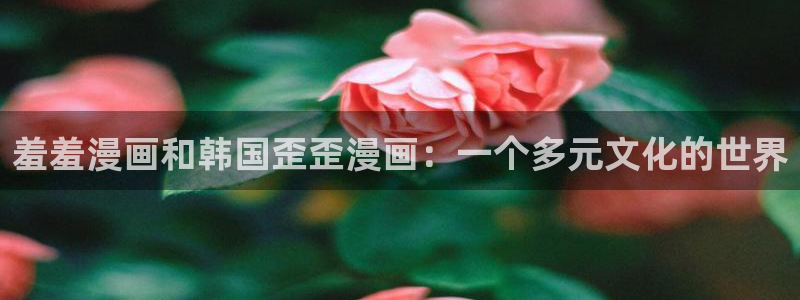 风车动漫网官网入口：羞羞漫画和韩国歪歪漫画：一个多元文化的世界