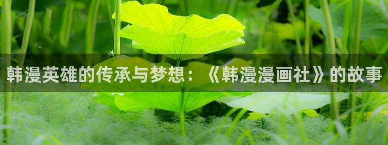 风车动漫网官网入口：韩漫英雄的传承与梦想：《韩漫漫画社》的故事